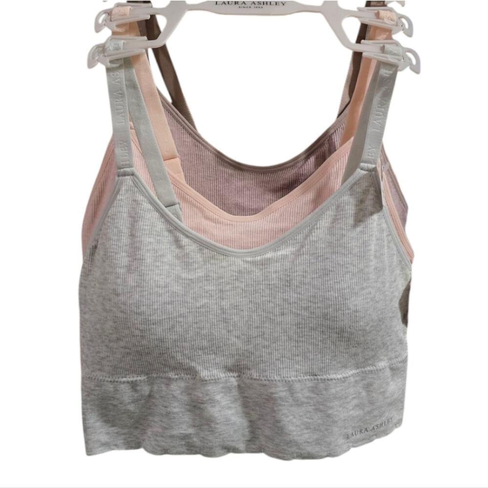 Laura Ashley Active Athletic Lounge Yoga Bras Bralettes‎ Longline Plus 1X 2X 3X